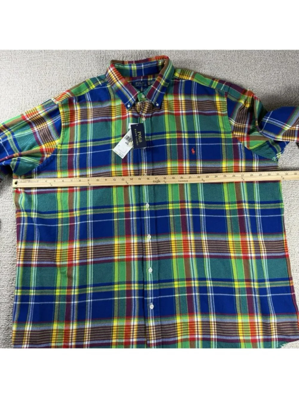 Polo Ralph Lauren Plaid Brushed Flannel Shirt Multicolor Men’s Size 3XB